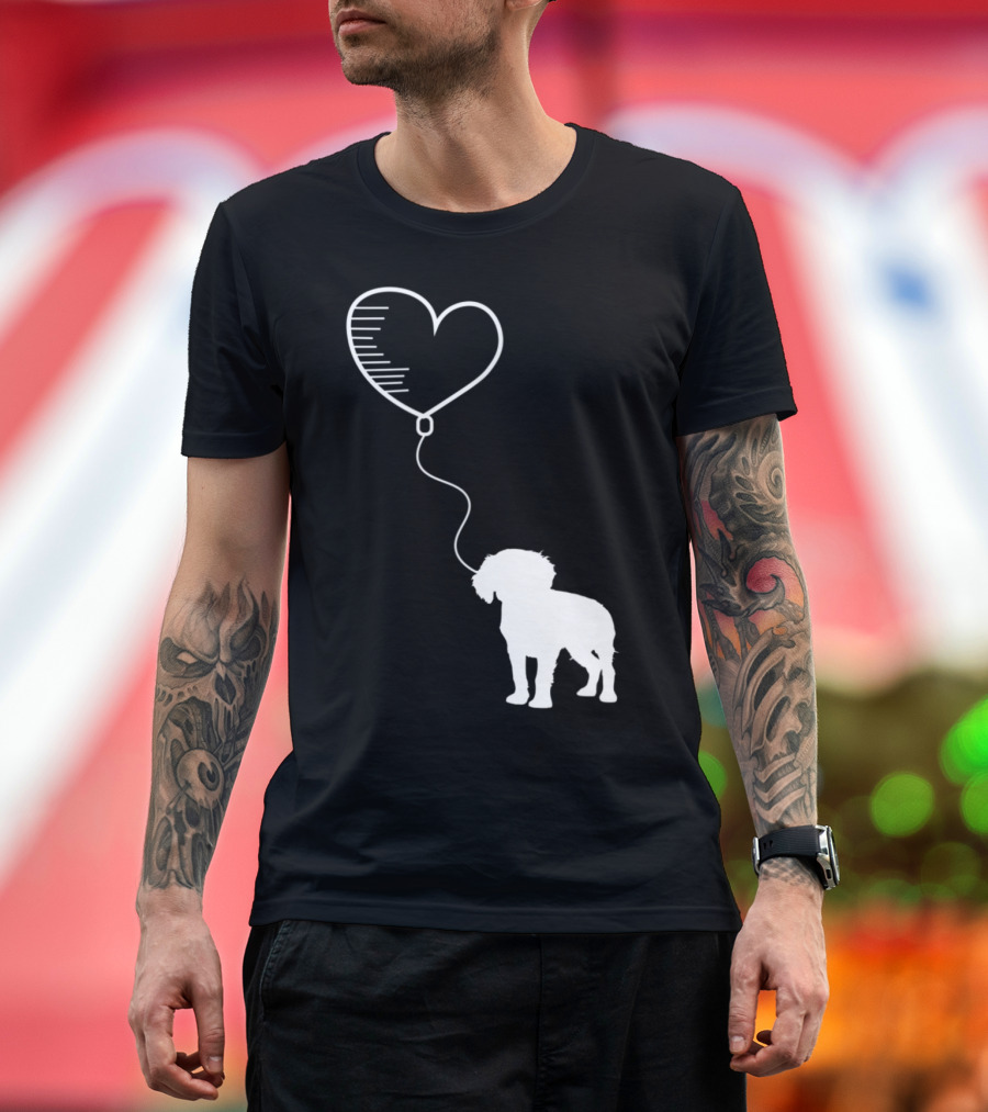 Cavalier King Charles Spaniel Heart Balloon T-Shirt