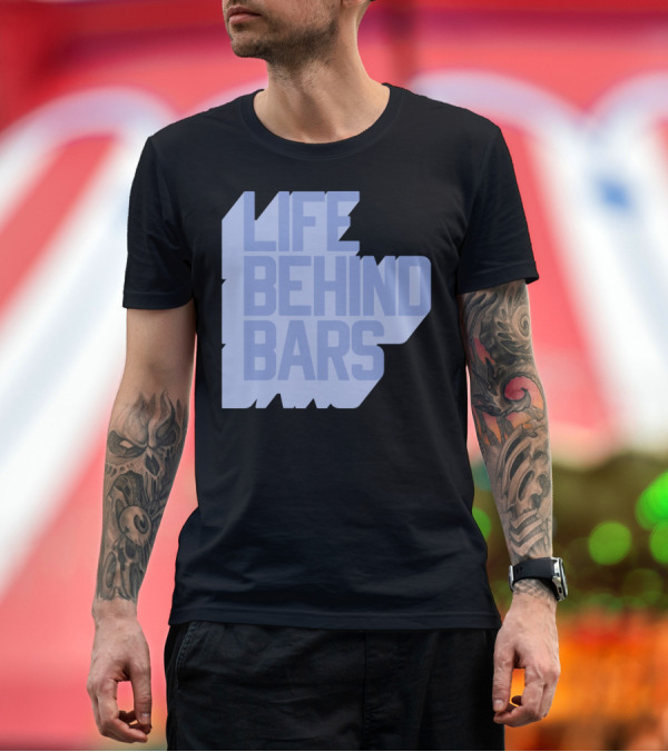 Premium T-Shirt: Life Behind Bars Bicycle Handlebar Lifestyle T-Shirt Life Behind Bars Bicycle Handlebar Lifestyle T-Shirt