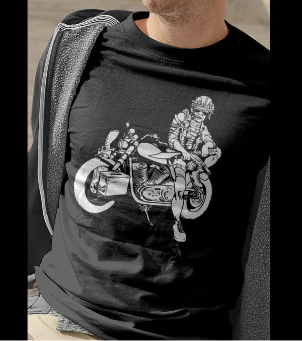 War White Four Riders Of The Apocalypse With Biker Soldier T-Shirt