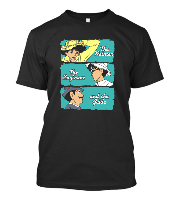 The Painter The Engineer And The Guide Studio Ghibli Characters T-Shirt