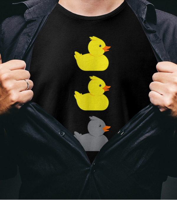 Minnesota Duck Duck Gray Duck Funny Yellow Gray Ducks T-Shirt