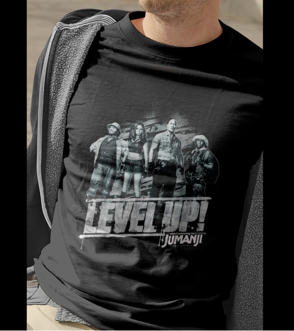 Jumanji The Next Level Group Shot Level Up T-Shirt