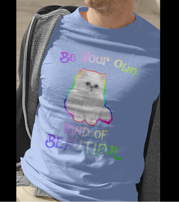 Be Your Own Kind Of Beautiful Rainbow Cat T-Shirt
