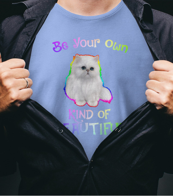 Be Your Own Kind Of Beautiful Rainbow Cat T-Shirt