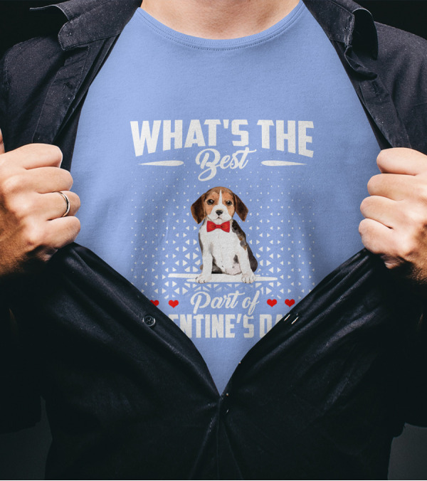 What's The Best Part Of Valentine's Day Beagle Dog Valentine's Day T-Shirt