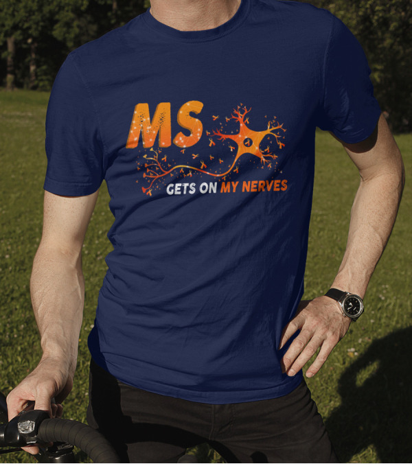 MS Gets On My Nerves With Neuron And Ribbon T-Shirt