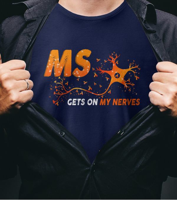 MS Gets On My Nerves With Neuron And Ribbon T-Shirt