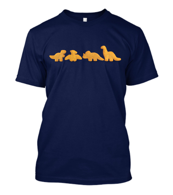 Dinos Chicken Nuggets Funny Realistic Dino Shapes T-Shirt