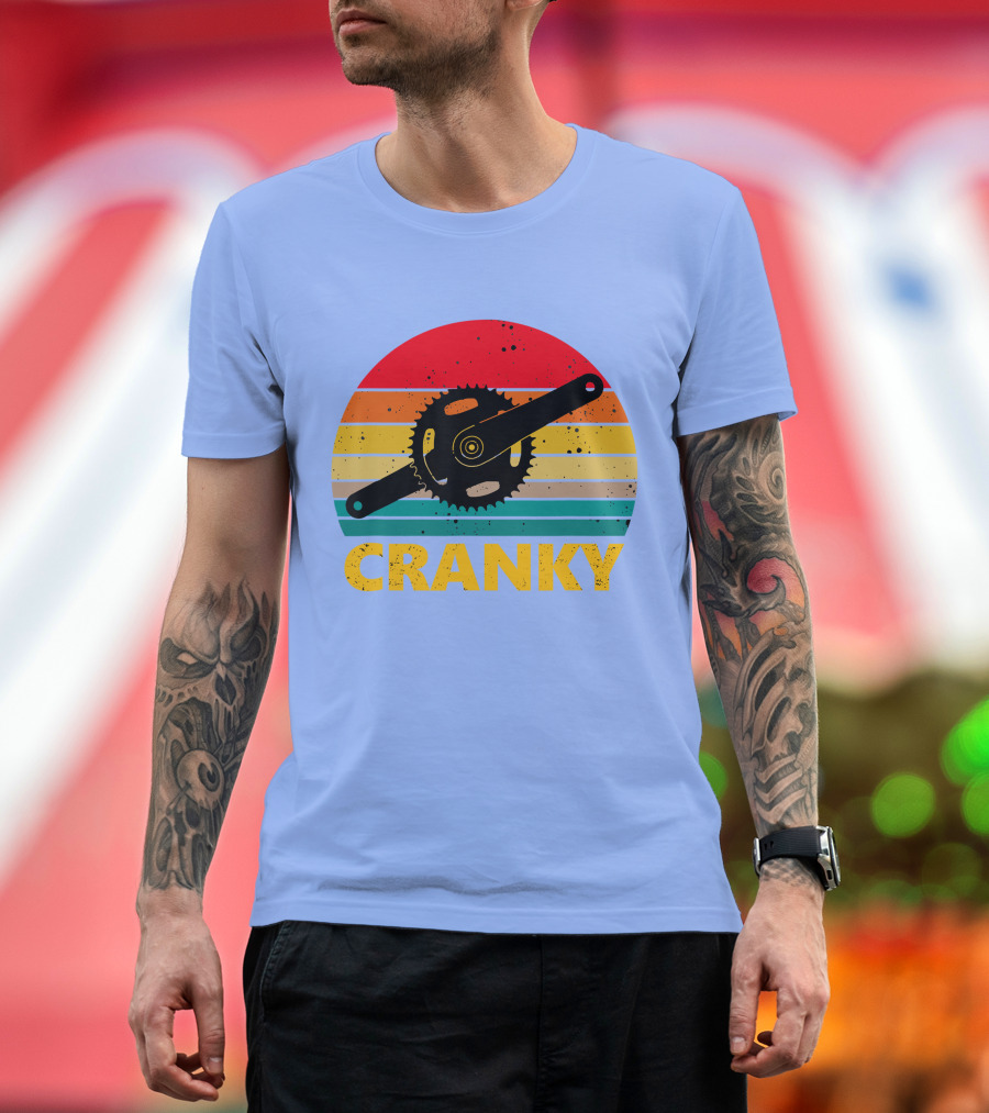 Retro Vintage Bicycle Cranky for Cycling Lovers T-Shirt
