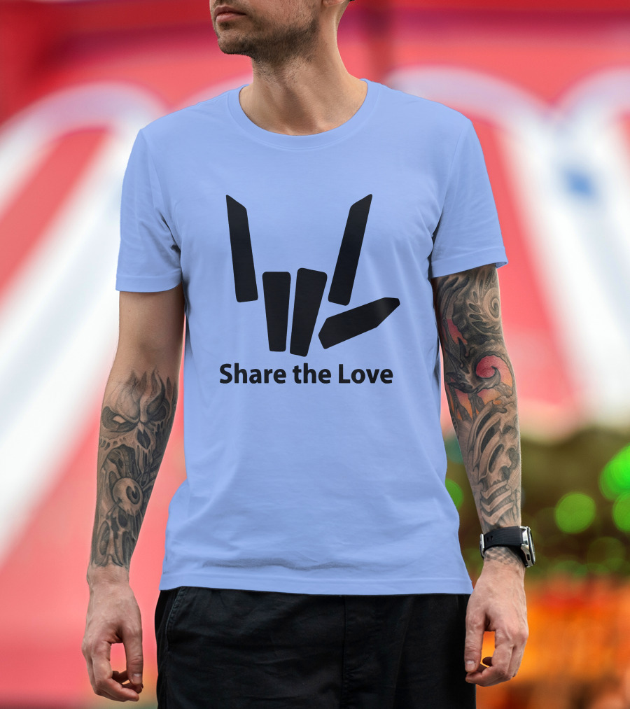 Share the Love Cute Fingers Hand T-Shirt