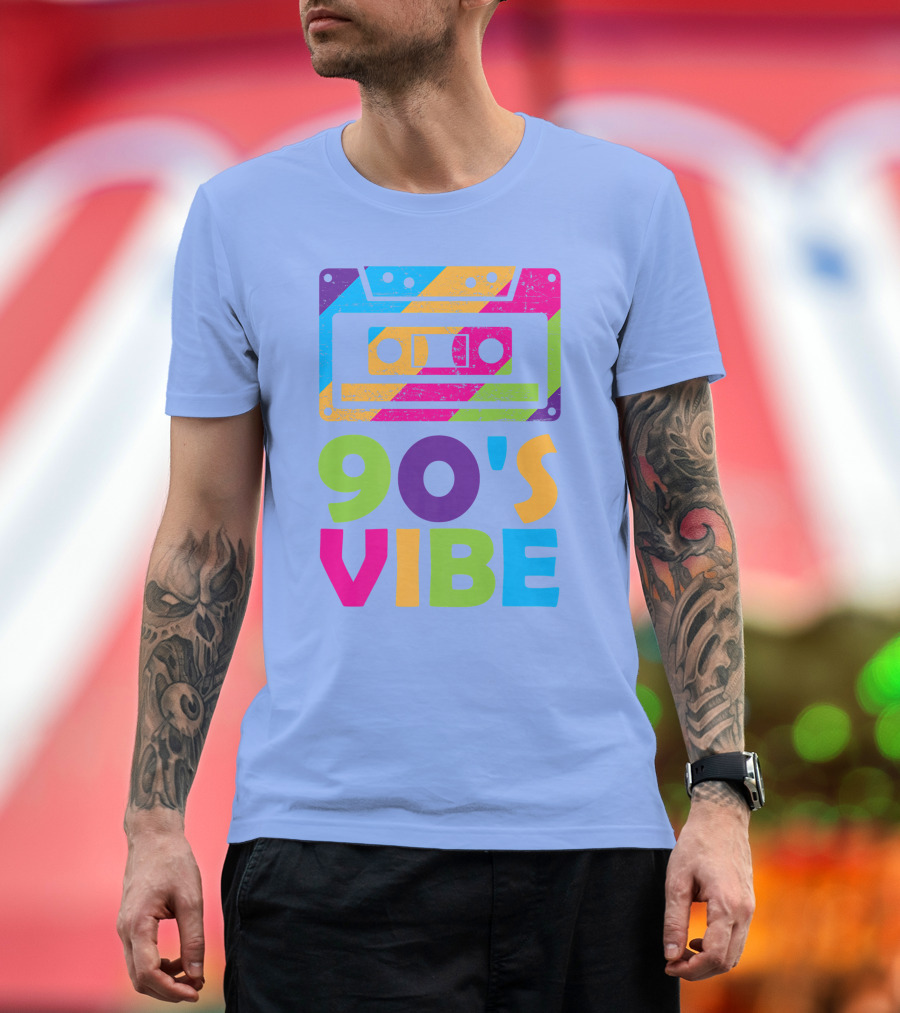 90s Vibe Retro Aesthetic Costume Party Outfit Cassette Tape T-Shirt