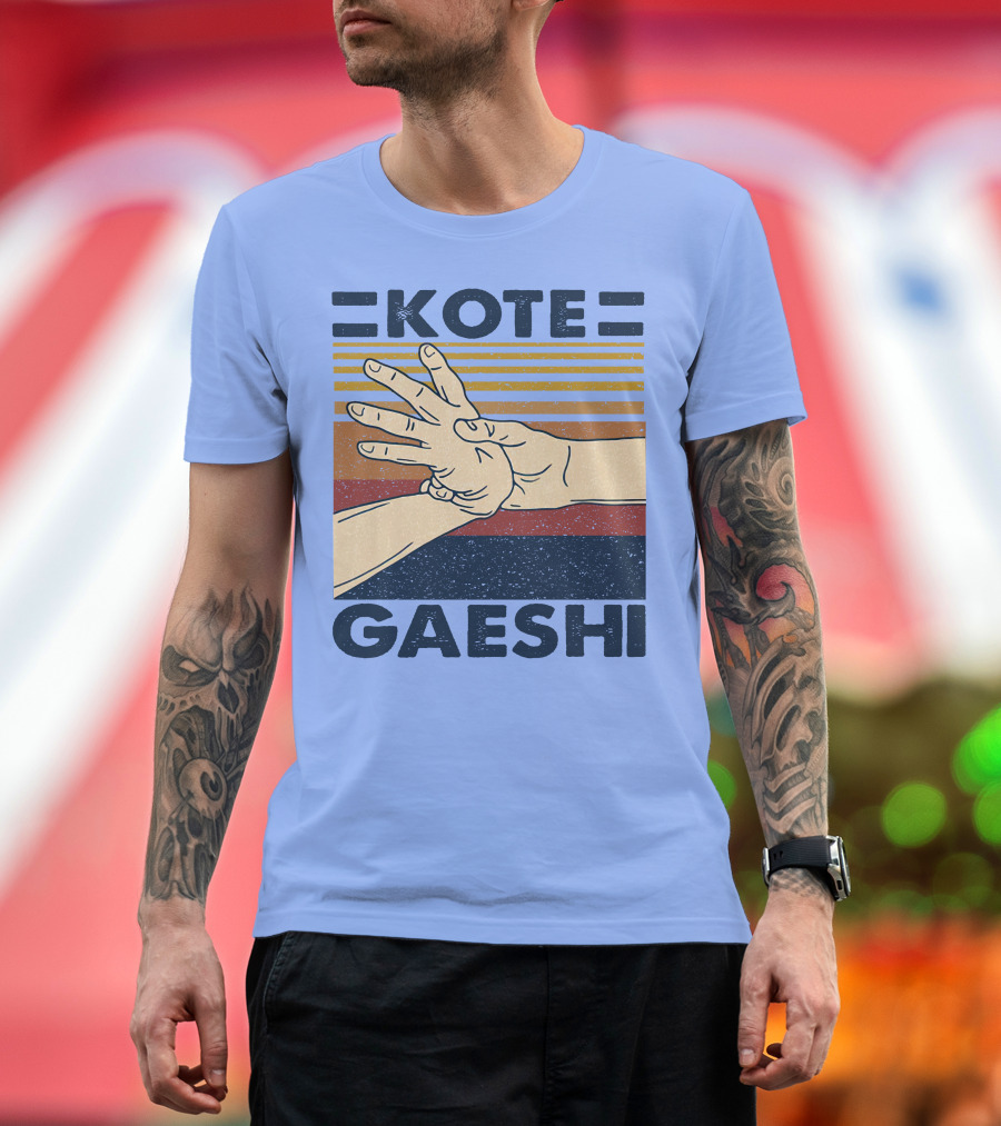 Kote Gaeshi Retro Style Hand Gesture Martial Arts Technique T-Shirt
