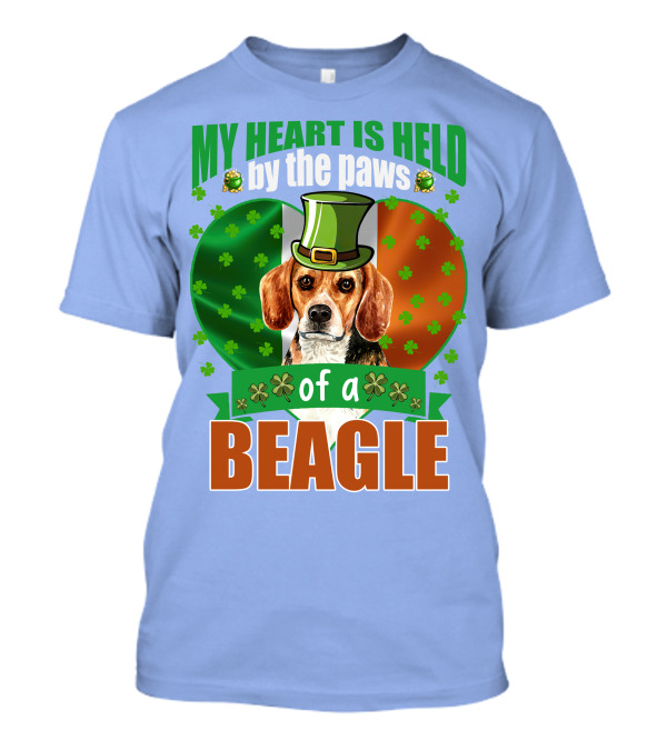 My Heart Is Held By The Paws Of A Beagle Irish T-Shirt