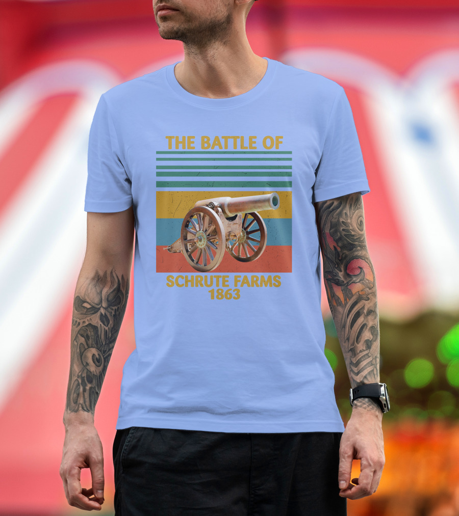 The Battle of Schrute Farms 1863 Cannon Stripes T-Shirt