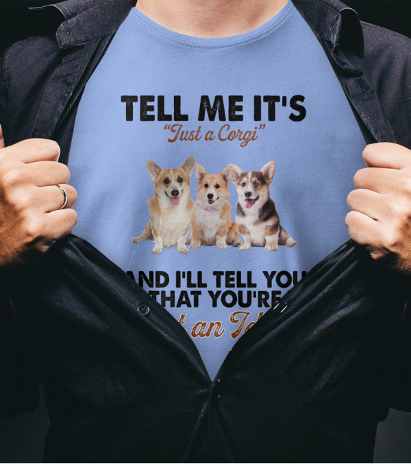 Tell Me It's Just A Corgi And I'll Tell You That You're Just An Idiot T-Shirt