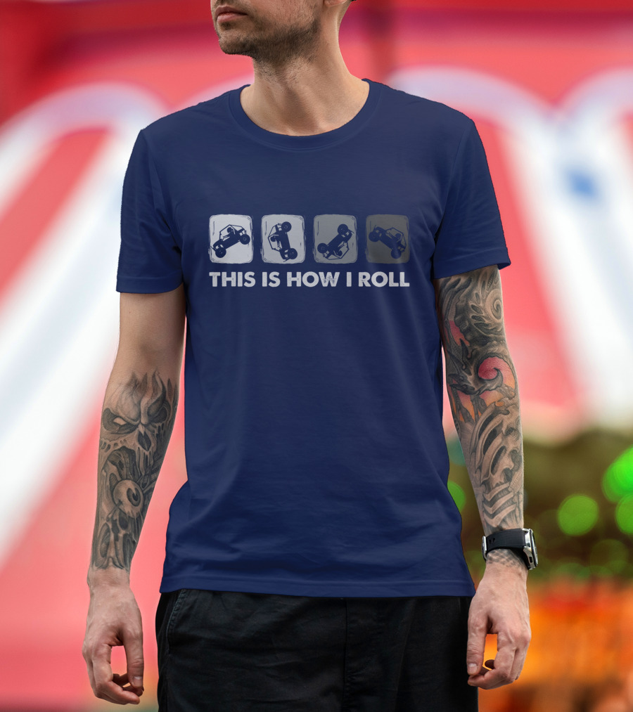 BLACK This Is How I Roll Off-Road Side By Side UTV Icons T-Shirt