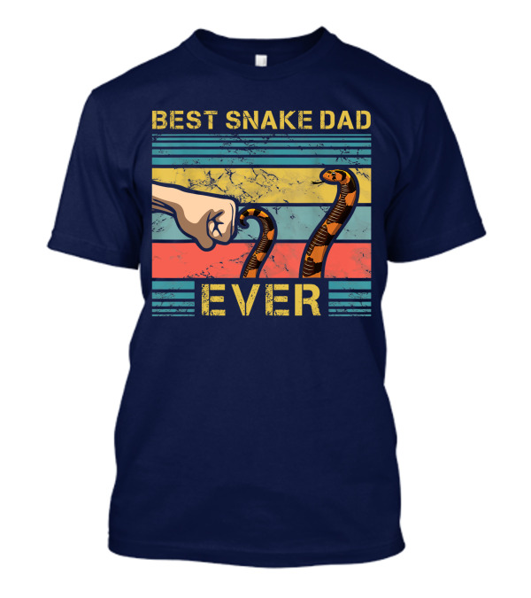 Best Snake Dad Ever Funny Snake Enthusiast Father's Day T-Shirt