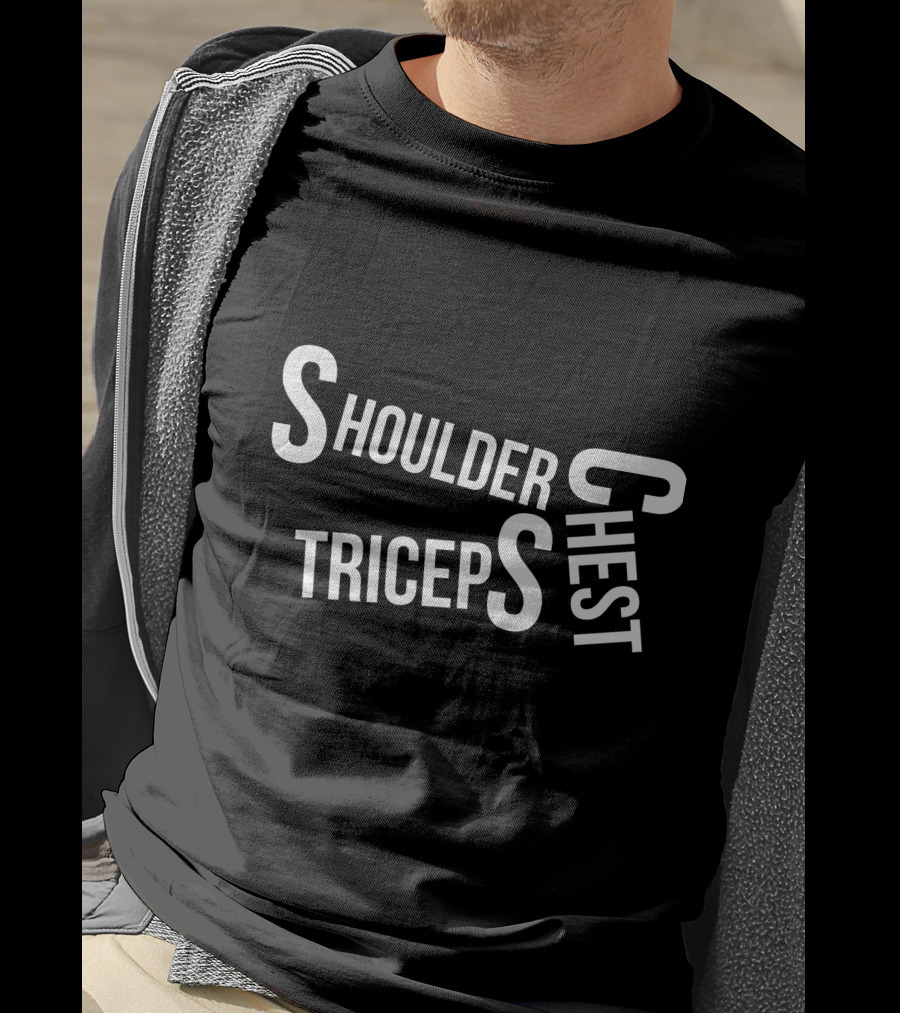 Gym Lover Shoulder Chest Triceps T-Shirt