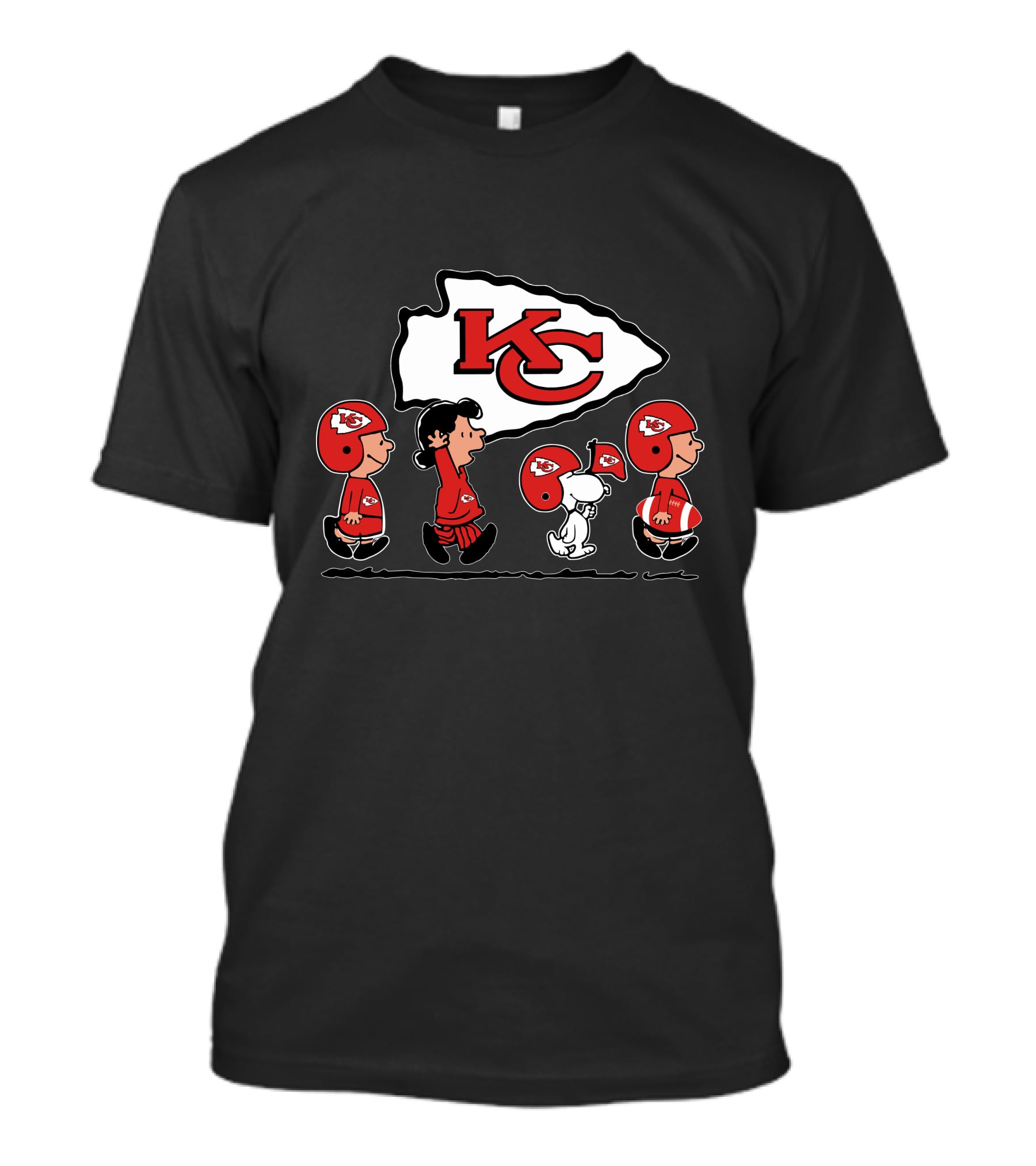 Snoopy Peanuts Kansas City Chiefs NFL Team Spirit T-Shirt