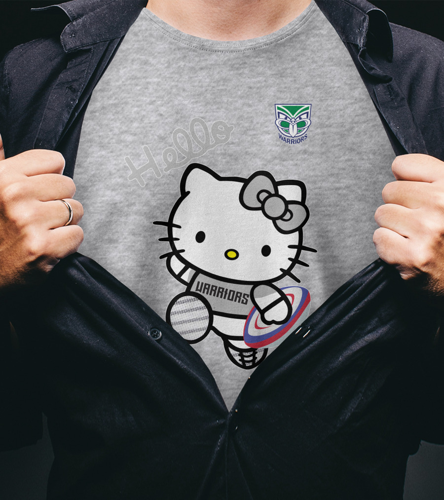 New Zealand Warriors Hello Kitty Rugby T-Shirt