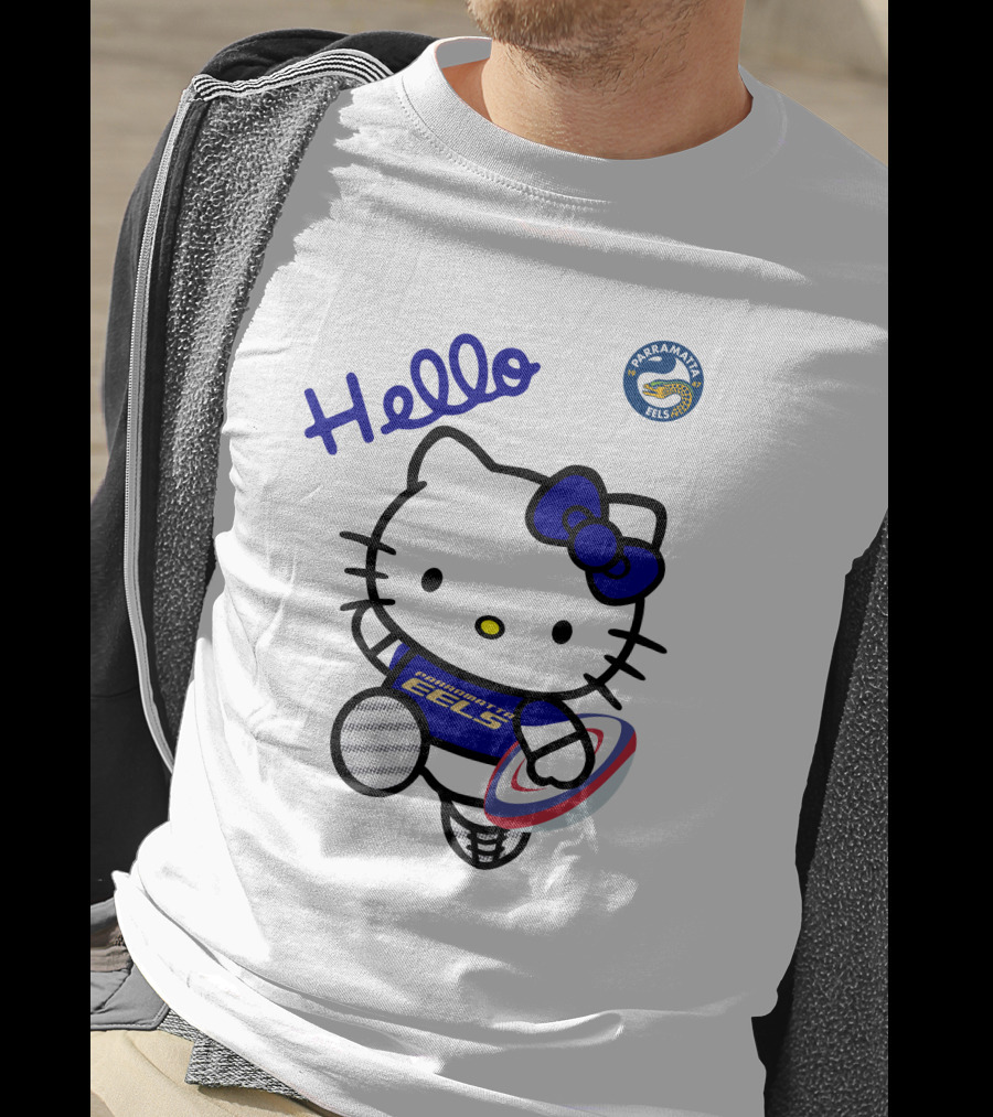 Hello Parramatta Eels Hello Kitty NRL1012 T-Shirt