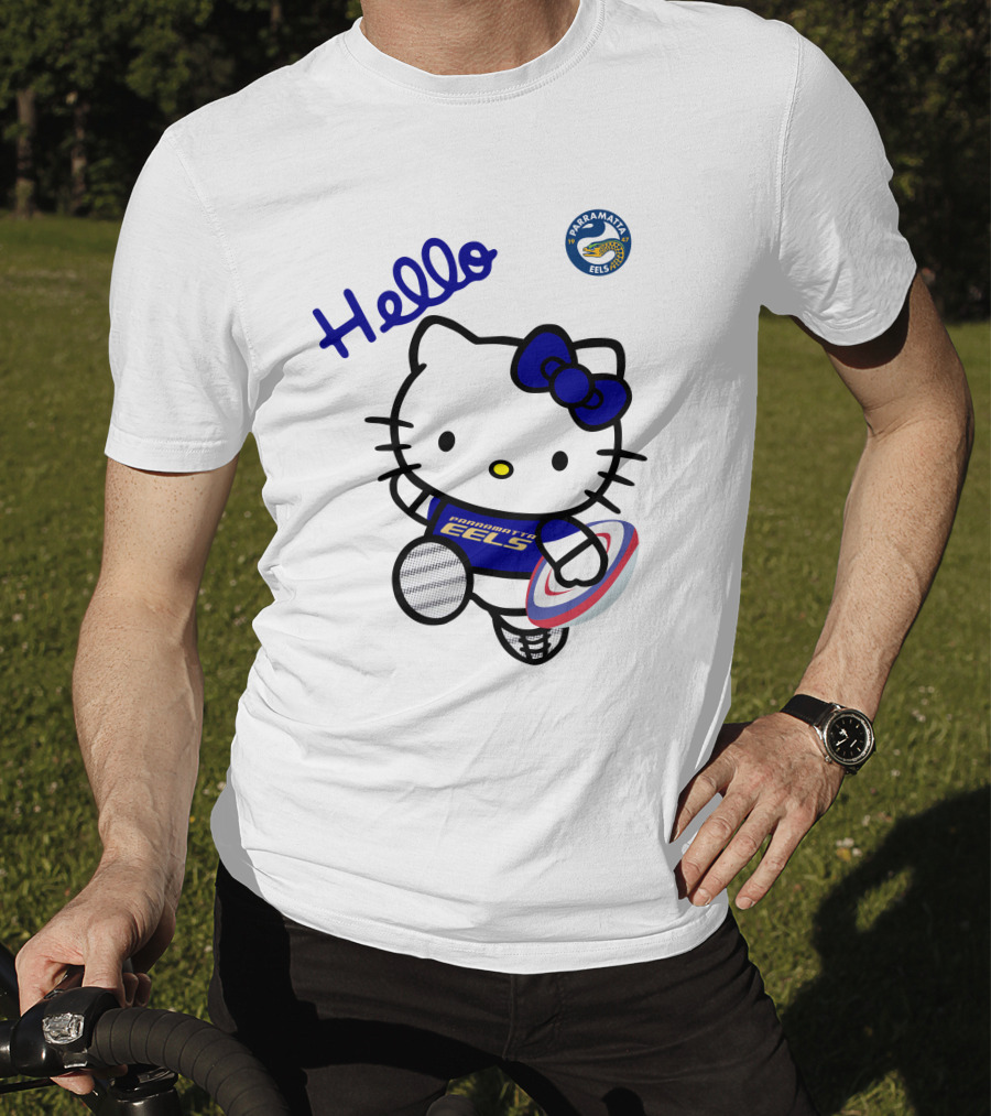 Hello Parramatta Eels Hello Kitty NRL1012 T-Shirt