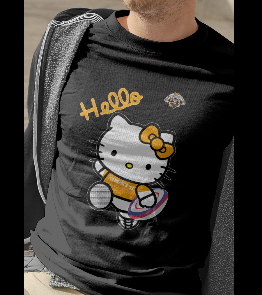 Wests Tigers Hello Kitty Rugby T-Shirt