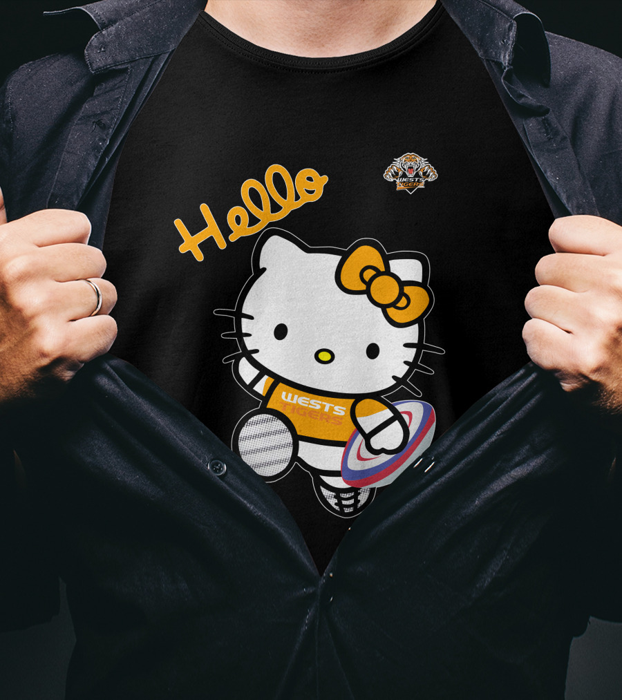 Wests Tigers Hello Kitty Rugby T-Shirt