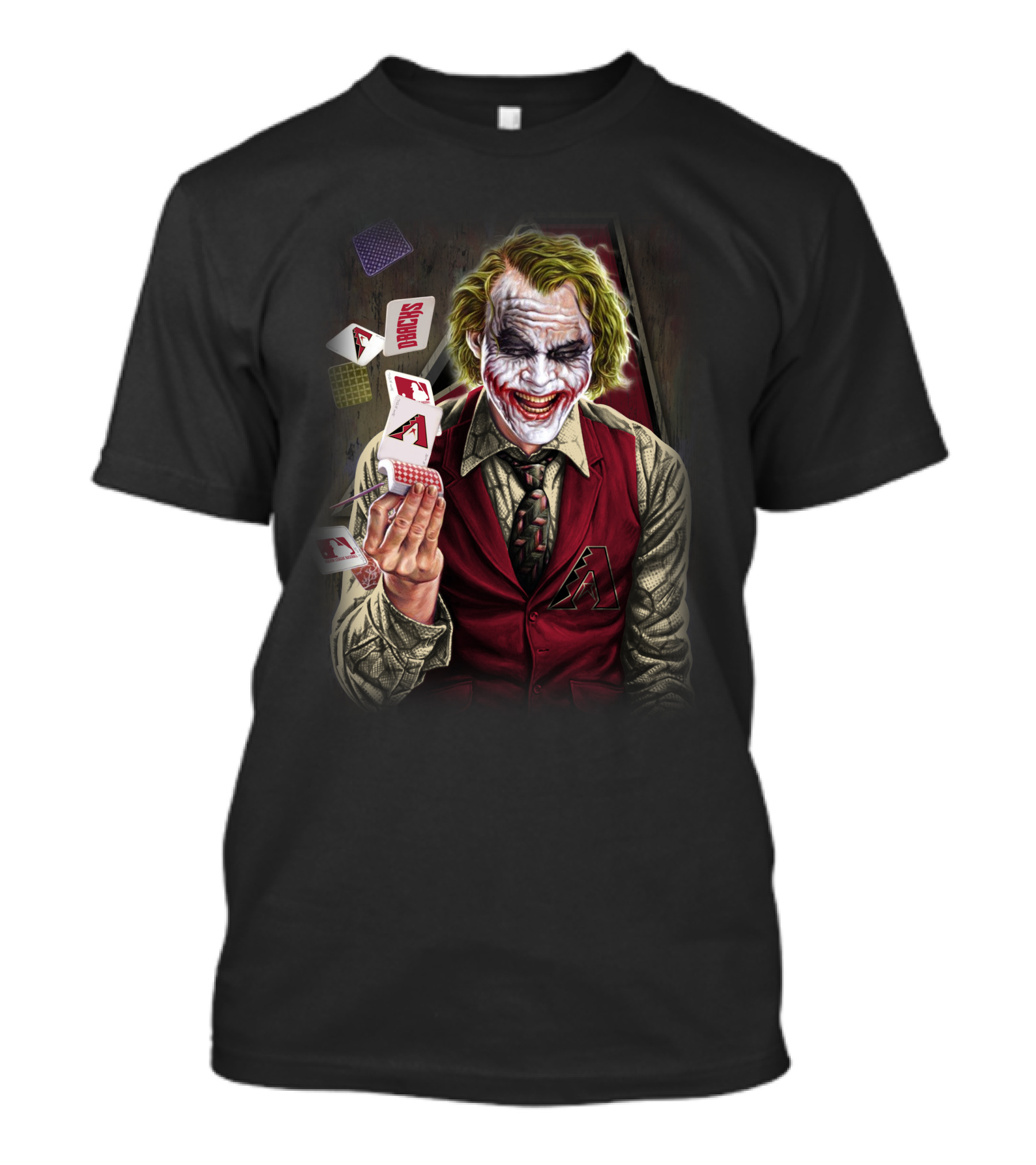 Arizona Diamondbacks Joker Playing Cards T-Shirt