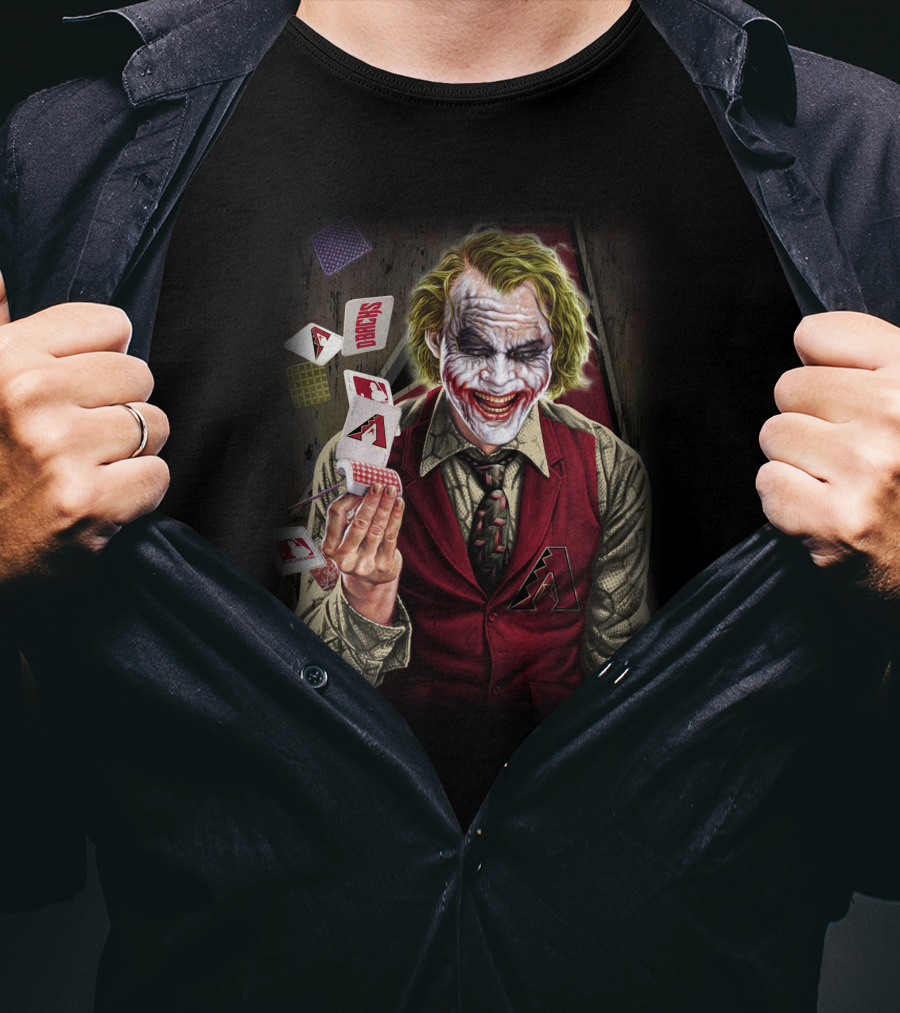 Arizona Diamondbacks Joker Playing Cards T-Shirt