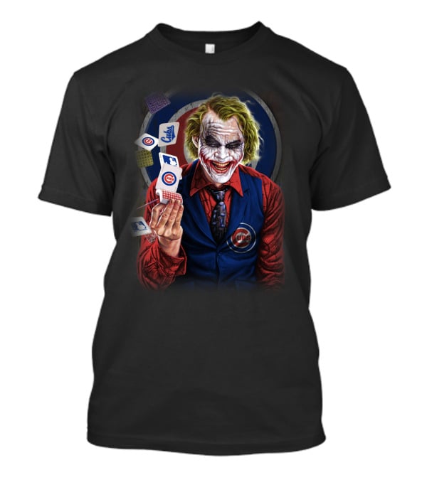 Chicago Cubs Joker Playing Cards Juggling Scene T-Shirt