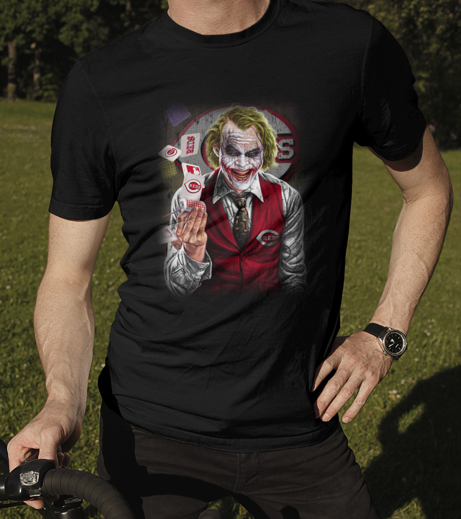 Cincinnati Reds Joker Playing Cards T-Shirt