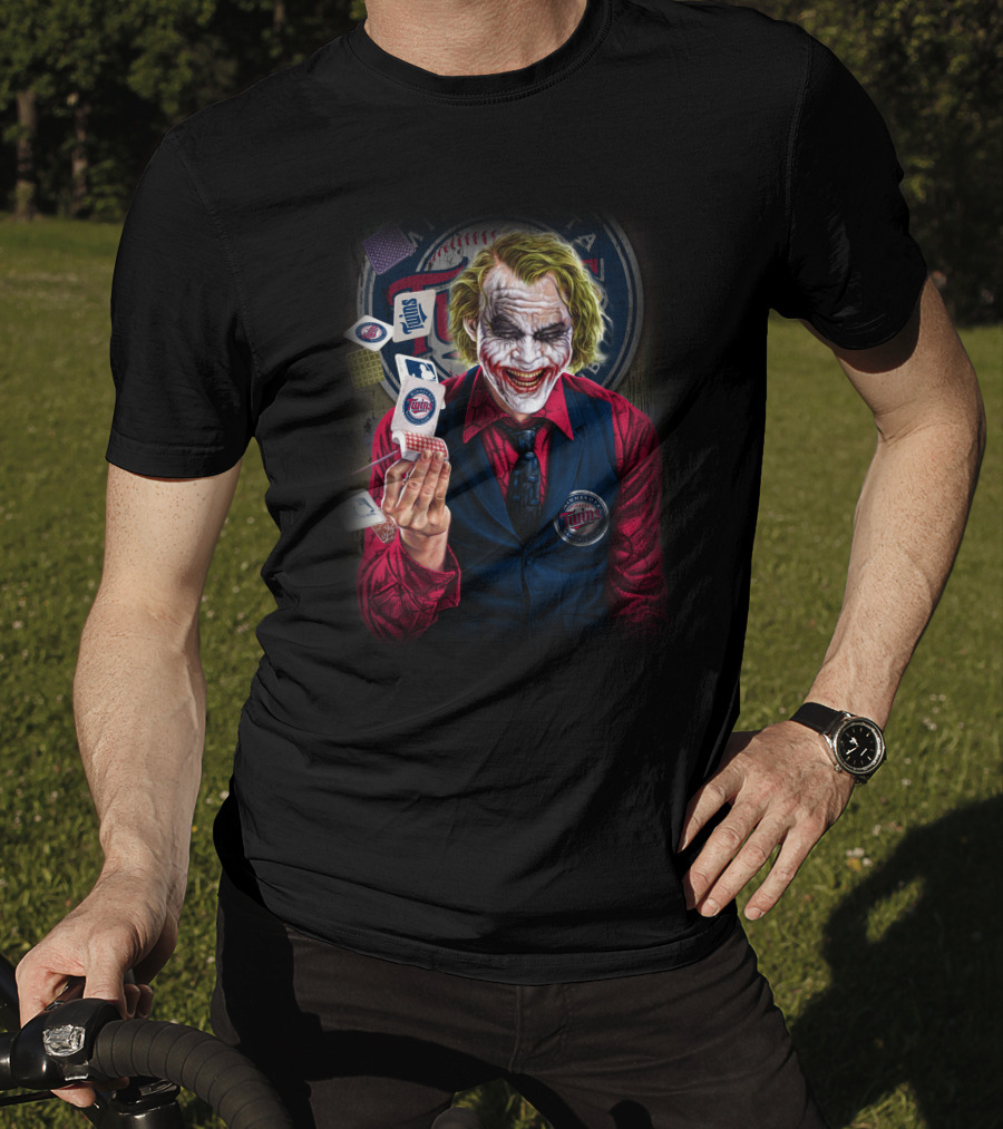 Minnesota Twins Joker MLB Playing Cards T-Shirt