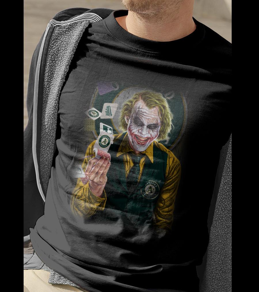 Oakland Athletics Joker Playing Cards T-Shirt