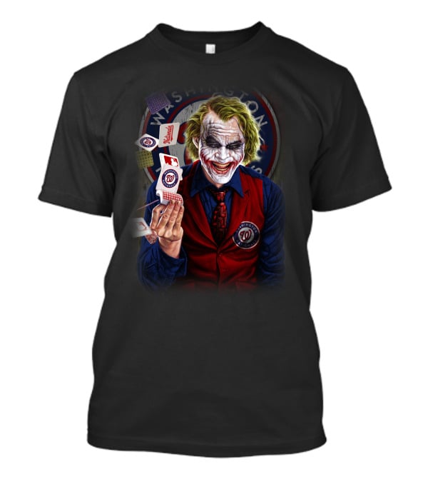 Washington Nationals Joker Playing Cards T-Shirt