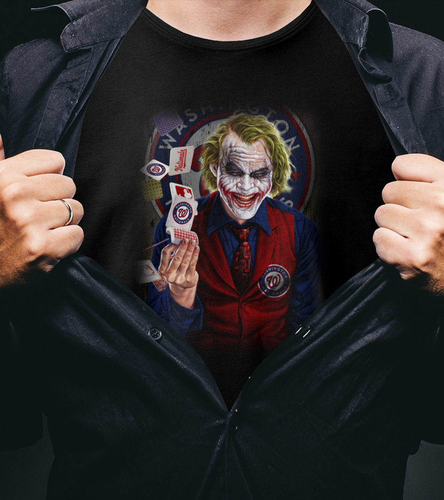 Washington Nationals Joker Playing Cards T-Shirt