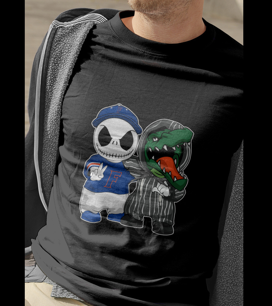 Florida Gators Jack Skellington Nightmare Crossover T-Shirt