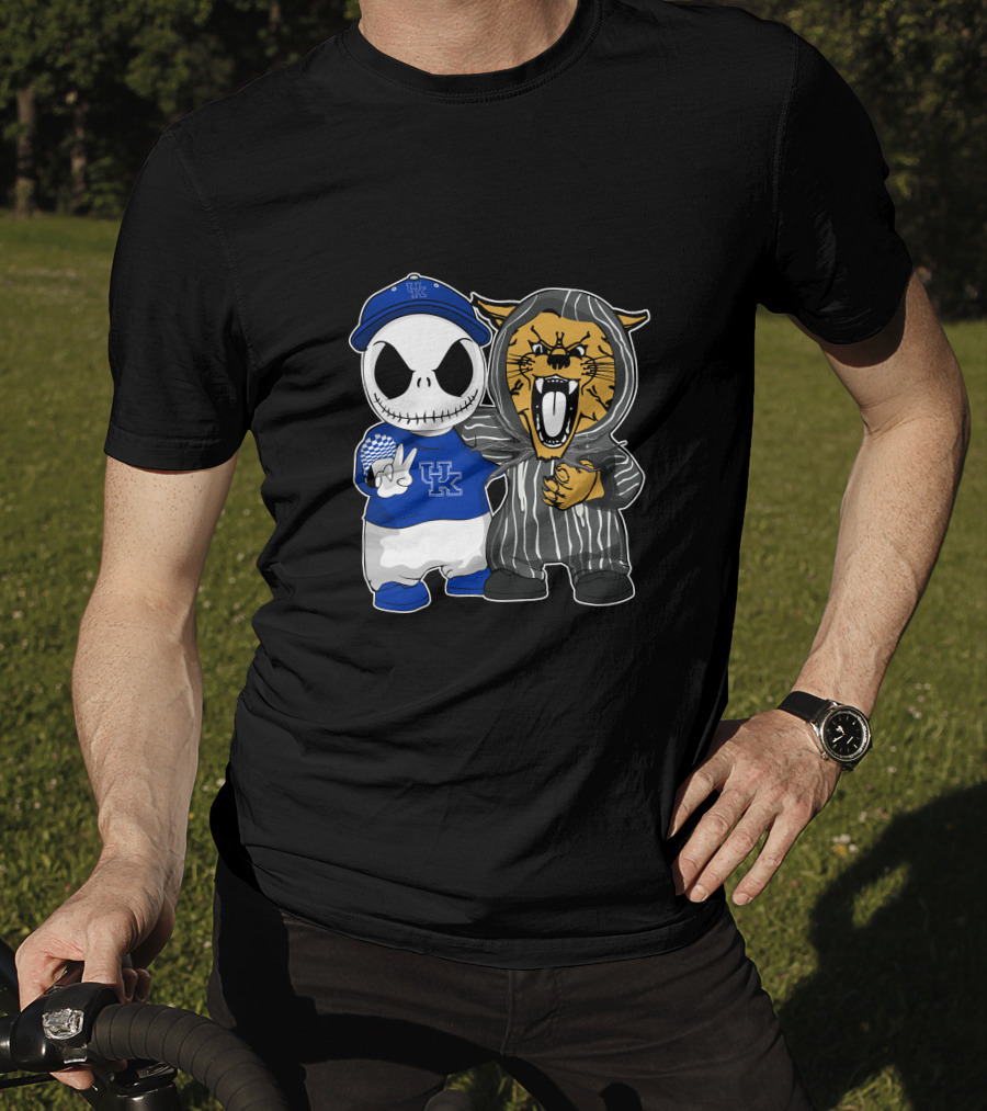 Kentucky Wildcats Jack Skellington Hoodie And Baseball Cap T-Shirt