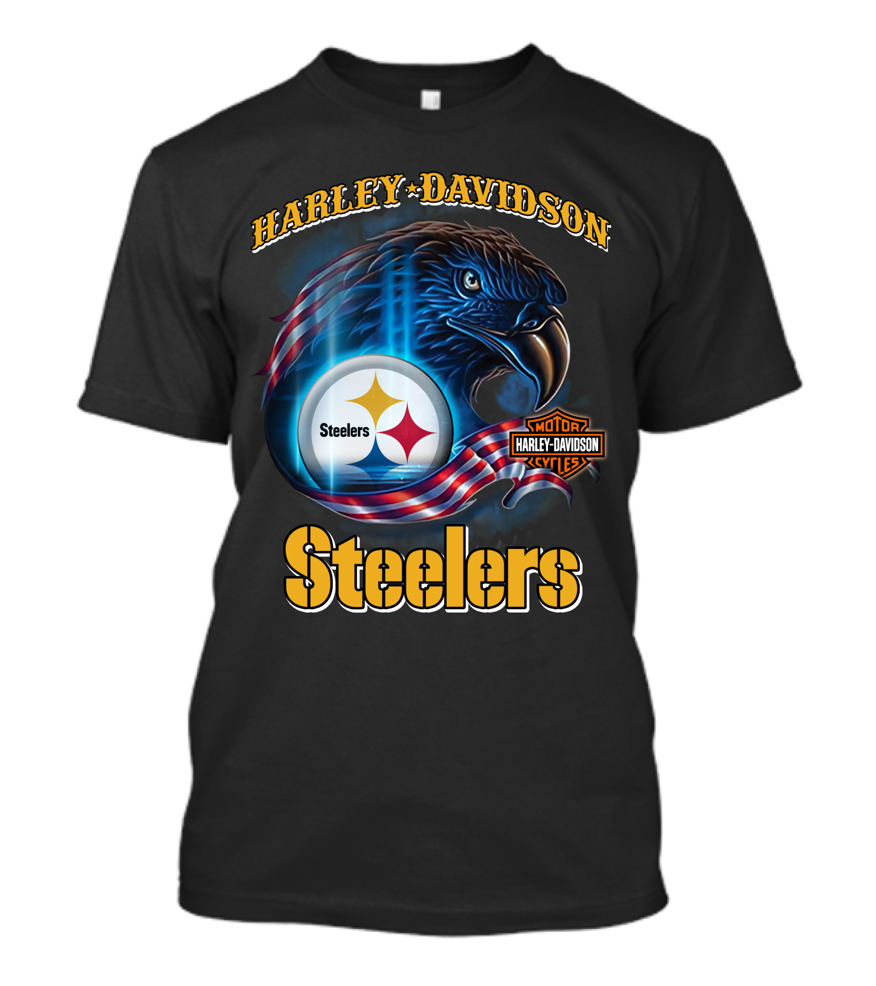 Harley Davidson Steelers Motor Cycles T-Shirt