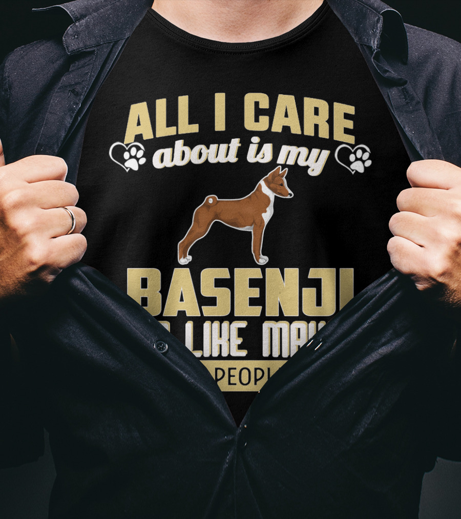 All I Care About Is My Basenji And Like Maybe 3 People T-Shirt