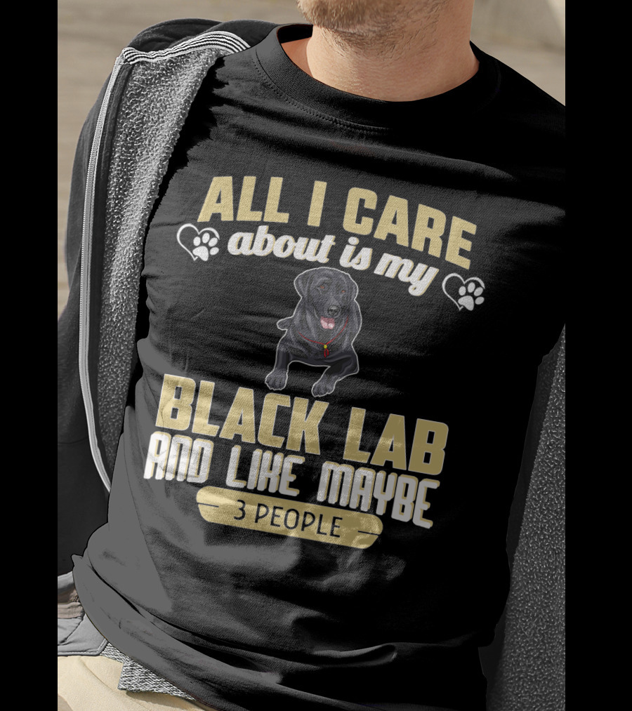 All I Care About Is My Black Lab And Like Maybe 3 People T-Shirt