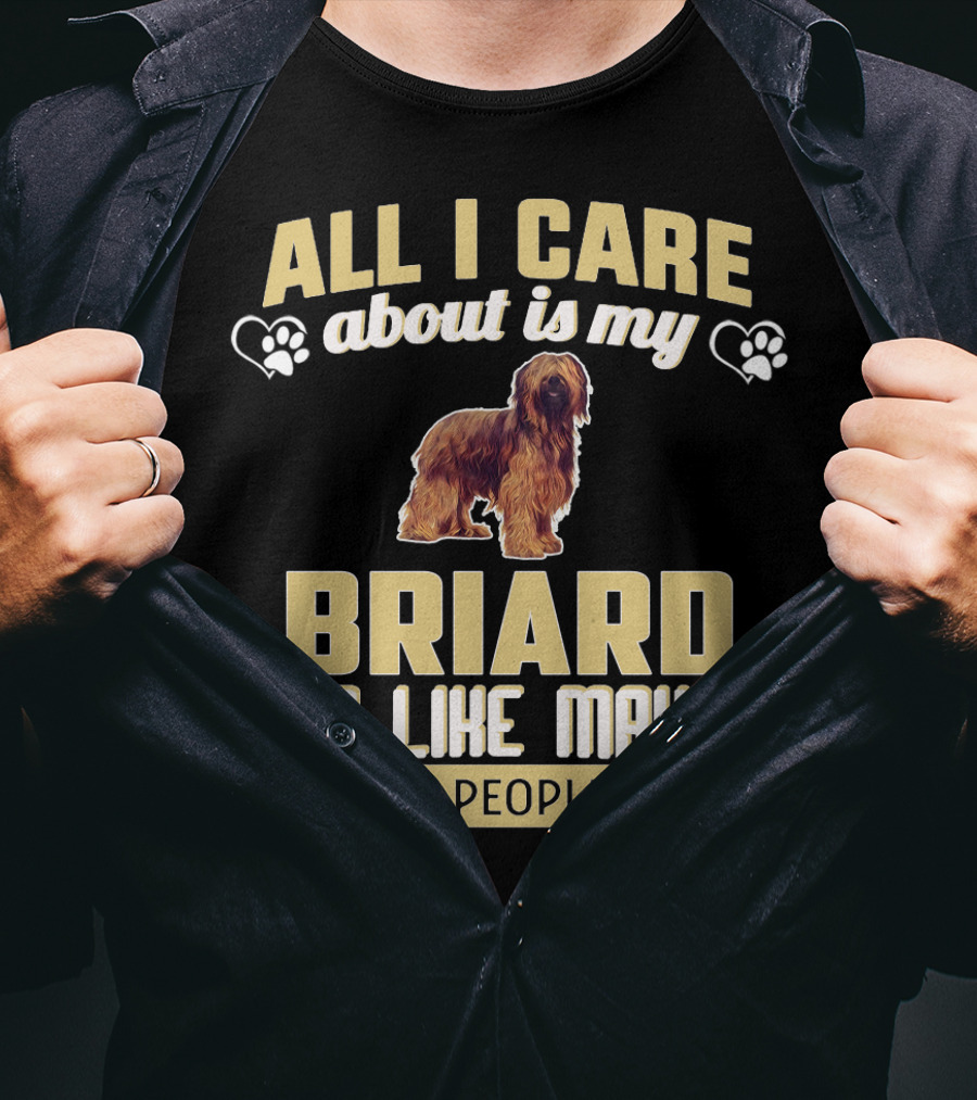 All I Care About Is My Briard And Like Maybe 3 People T-Shirt