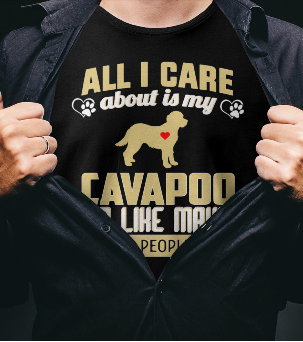 All I Care About Is My Cavapoo And Like Maybe 3 People T-Shirt