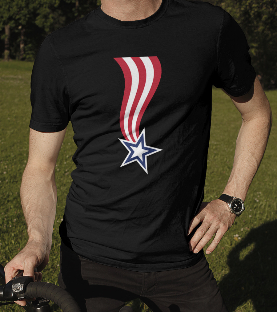 All American Flag Ribbon Star T-Shirt