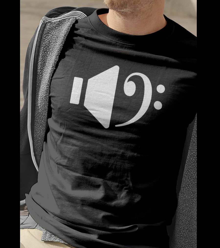 Bass Speaker Clef Symbol Combination T-Shirt