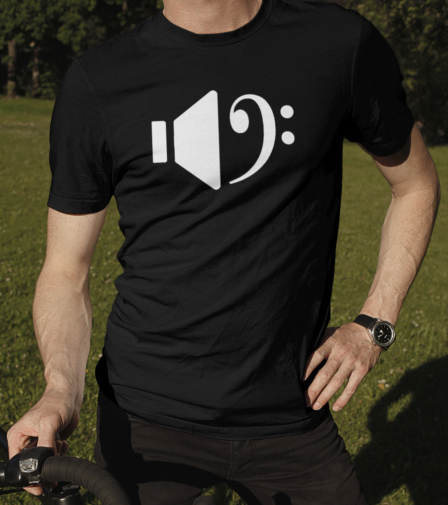 Bass Speaker Clef Symbol Combination T-Shirt