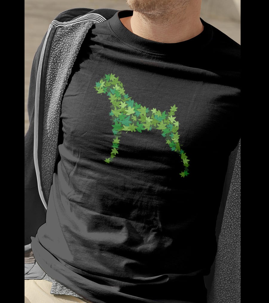 Boxer Dog Leaf T-Shirt