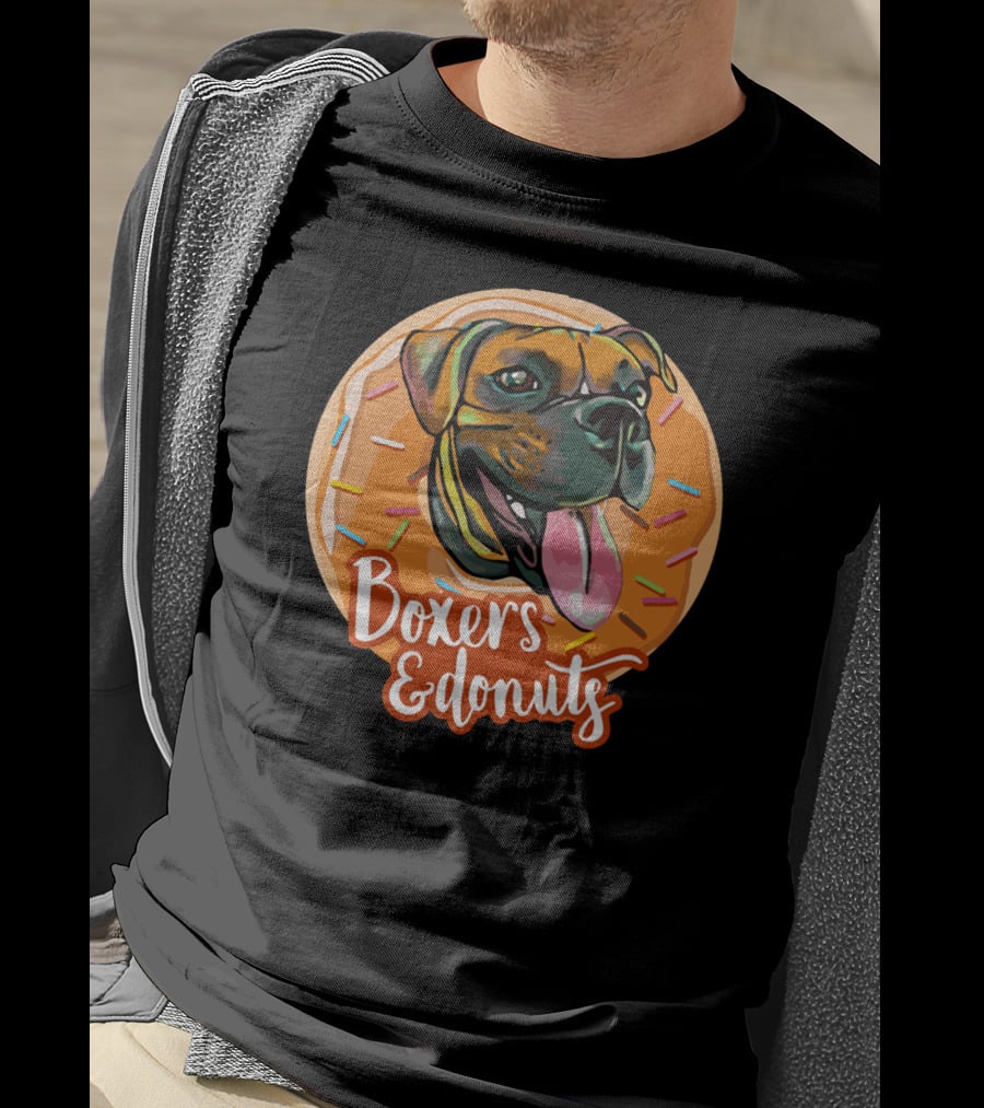 Boxers And Donuts Sprinkled Happiness T-Shirt