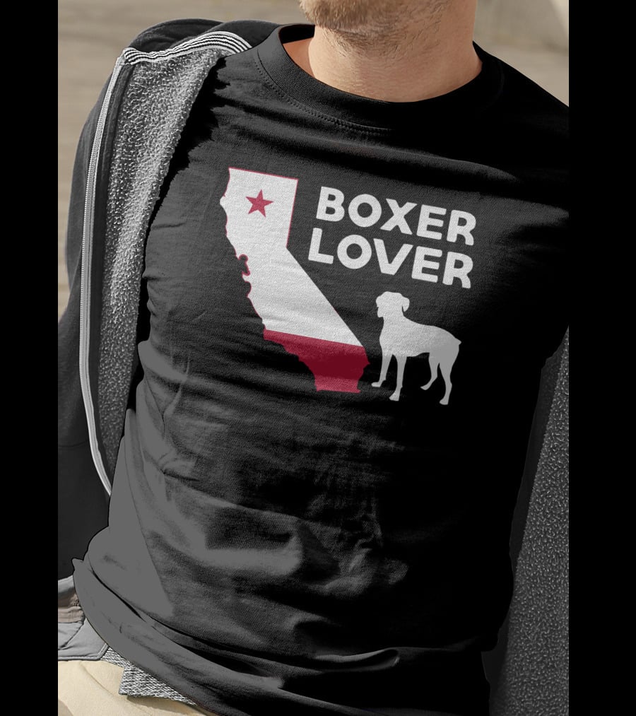 California Boxer Dog Enthusiast T-Shirt