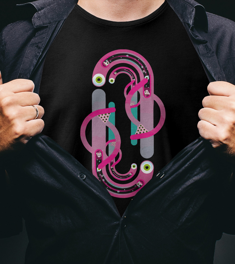 Crazy Dope Funky Abstract Eyeball T-Shirt